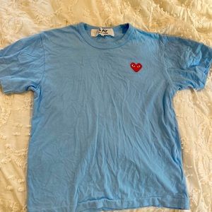 COMME des GARÇONS- play heart t-shirt color blue